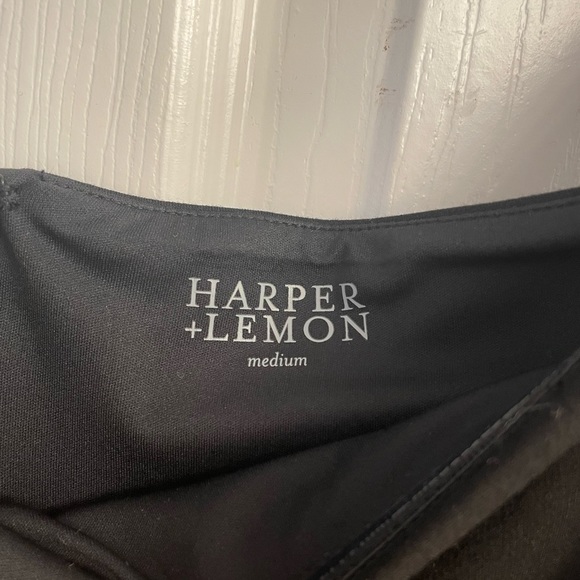 Harper Lemon Cocktail Dress Size Med Black Stars & Crystals Tulle - Picture 3 of 5